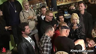 Bound and Pounded in Public Bar