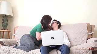 Passionate milf shares sensual pov creampie handjob cumshot bliss