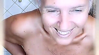 Mature Beauty Lukeria Is Bored and Happily Masturbates in the Kitchen