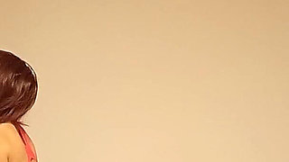 Yoga in a Japanese-style Room Wearing Competitive Swimwear