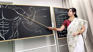 Indian Fitness Trainer Hardcore Sex Workout - Doggystyle Creampie in Gym