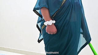Jerking Infront of Maid and Getting Special Handjob
