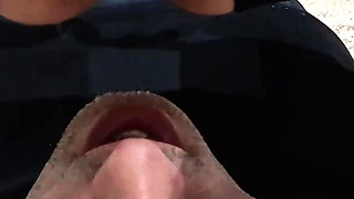 Talking to My Husband on the Phone While Having Sex with My Lover. Cuckold Cleaning and Creampie After the Wife Gets Home