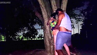 Hot Married Woman Went for a Night Walk and Ended Up at the Gifted Court, Still Slurping Milk