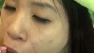 Asian girl takes Asian cock so deep with cbt parts of taking his cock hard with her teeths