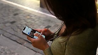 Fake agent fuck brunette amateur babe outdoor