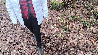 Hiking Naked While Whipping the Tits