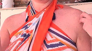 Auntjudys - Busty Mature MILF Maggie Moon Gives You Poolside JOI
