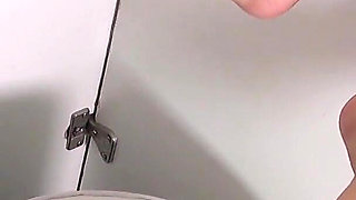 Sexy Brunette in Blowjob, Footjob and Fucking in the Gloryhole!