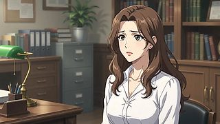 Principal seduce teacher and fuck her in the office Hentai
