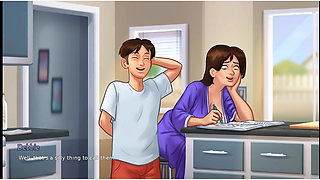 Summertime Saga - Debbie Shower and Nipple Slips