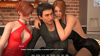 Busty anime babe enjoys oral pleasure and takes on a wild ride