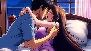 Step sister share bed with step brother in hotel