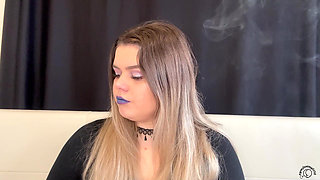 Worship My Smoke: BBW Goddess Puffs Cig & Vape
