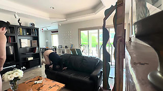 Chinese Stud Yummy Jimmy Fucks Stripper Slutty Kitty in the Living Room