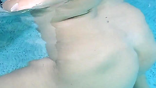 Naked Pool Fun in Slo-mo These Boobs Make Quite the Splash Don't They?