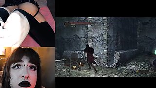 Watch brunette mistress toying her ass in fetish solo