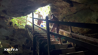 Foursome with Rebecca Volpetti and Tiffany Leiddi in Mexico