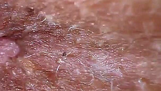 Extreme Close up of Natural Teen 18 Girl Butthole