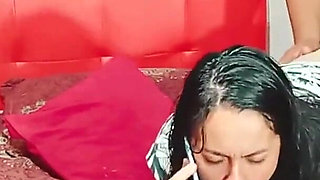 Hot Stepmom Talks on the Phone with Her Cuckold Husband While Getting Fucked