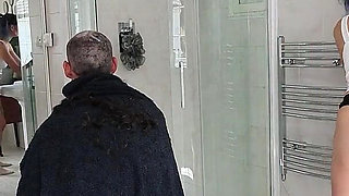 Wet Shaving My Slave's Head - Femdom Humiliation