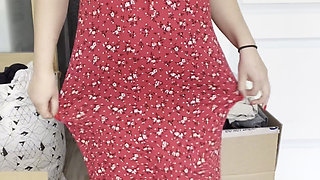 Solo Fun in Moving Boxes