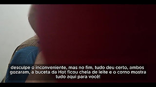 Married Housewife Enjoys Riding Her Cuckold and Is Interrupted When They Try to Open Her Bedroom Door