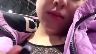 Masturbate and Vibrating Pussy in Locker Room