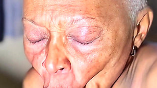 Nasty Granny Needed My Cum as Her Facial Serum
