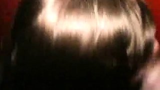 Glory hole blowjob busty amateur blonde fucking in stall