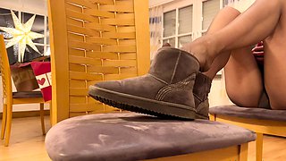 A nylon and foot fetish