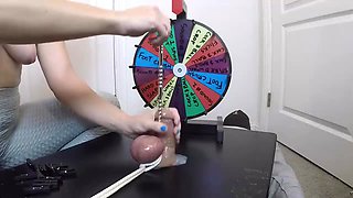 She Jams a 30cm Study All the Way Into His Big Wood - Frolicking BONDAGE & DISCIPLINE Roulette