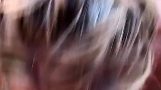 Amazing amateur blonde enjoying a doggystyle