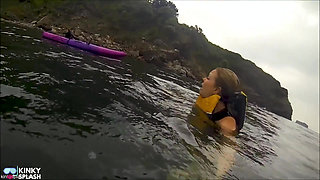 Open Water Kayak Disaster for Non Swimmer - Saved by Lifejacket