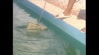 Big Tits Redhead MILF Loud Moaning Pool Sex HD