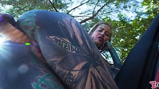 Extreme Public Solo Anal on Scooter - Gape, Prolapse and Squirt