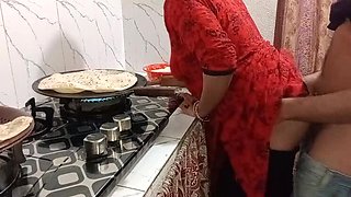 Desi Indian Step Mom Fucks Hard in Kitchen - QueenbeautyQB HD