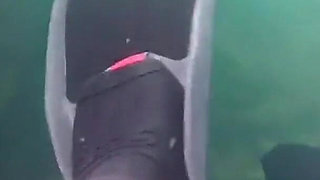 Diving in My Shiny Two-piece Wetsuit
