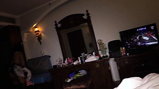 Busty Thai MILF in uniform fucks master
