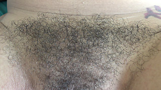 55 Year Old Stepmother Shows Hairy Pussy to Her Horny Stepson