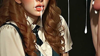 Extreme Deepthroat Ending in Face Full of Cum