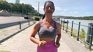 Sporty Mature Public Ass Fucked by Stranger Mans