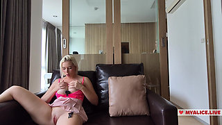 Two Lesbian Masturbate Together - I Caught My Roommate Masturbating, Our Pussies Had a Real Orgasm