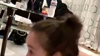 Amateur teen Blowjob with hardcore drilling