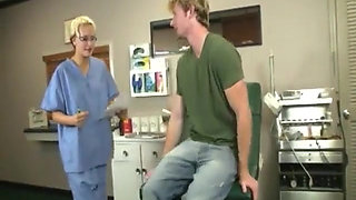 Horny Nurse Gets Wet by Young Patient