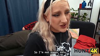 Hunt4k. is she doing it for him or for her sensation?