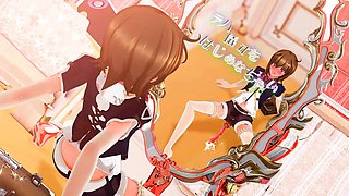 Anime porn, mirror, sound