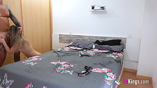 Blonde Girl Next Door Decides to Start in Porn. Labona, Natural Beauty Fucking at Fakings