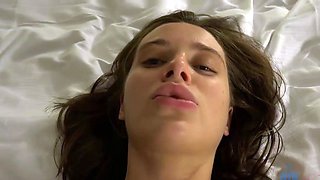 Lana Rhoades Gives a Steamy Footjob and Blowjob Before