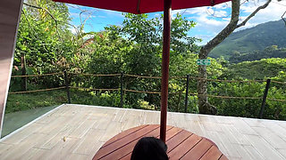 He caught on me in the shower and we fuck in the mountains